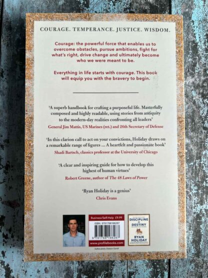 An image of a book by Ryan Holiday - Courage is Calling