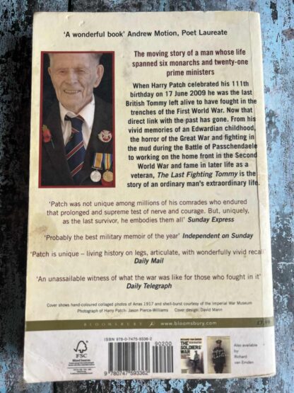 An image of a book by Harry Patch and Richard Van Emden - The Last Fighting Tommy