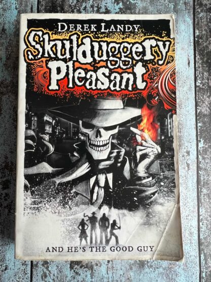 An image of a book by Derek Landy - Skulduggery Pleasant