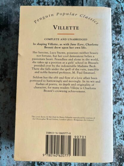 An image of a book by Charlotte Brontë - Villette