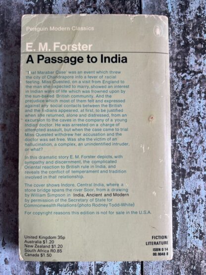 An image of a book by E M Forster - A Passage to India