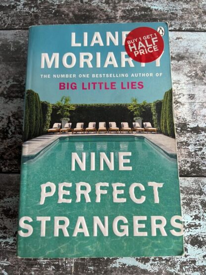 An image of a book by Liane Moriarty - Nine Perfect Strangers