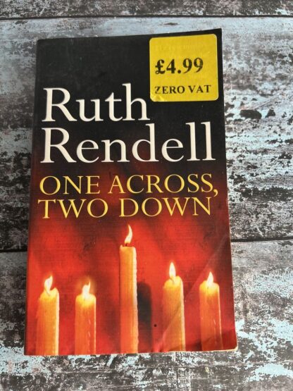 An image of a book by Ruth Rendell - One Across Two Down