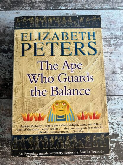An image of a book by Elizabeth Peters - The ape Who Guards the Balance