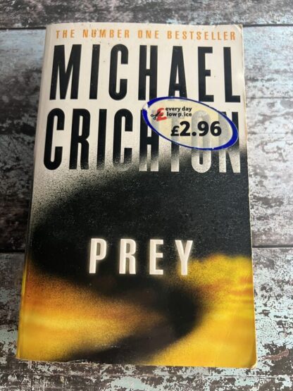 An image of a book by Michael Crichton - Prey