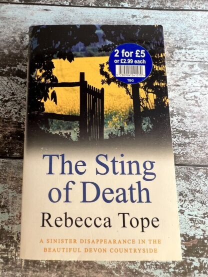 An image of a book by Rebecca Tope - The Sting of Death