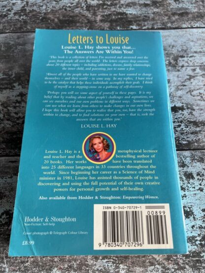 An image of a book by Louise L Hay - Letters to Louise