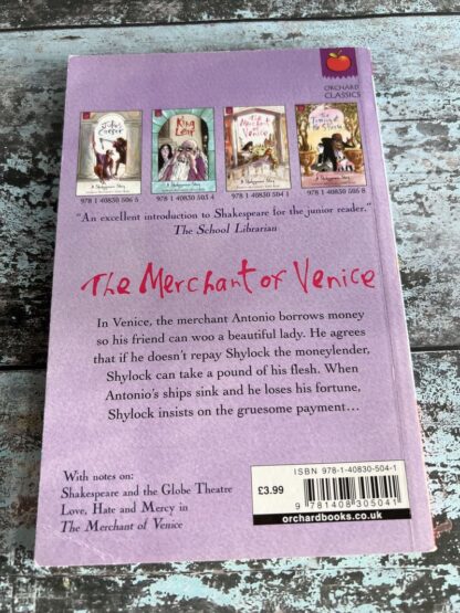An image of a book by Shakespeare - The Merchant of Venice