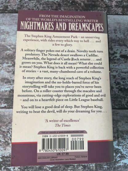 An image of a book by Stephen King - Nightmares and Dreamscapes