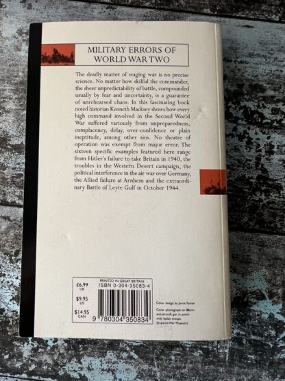 An image of a book by Kenneth Macksey - Military Errors of World War Two