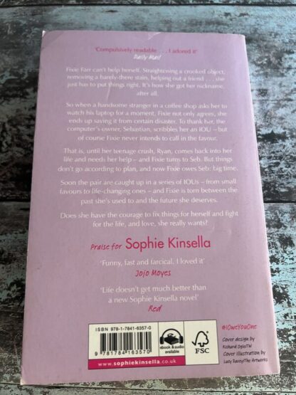An image of a book by Sophie Kinsella - I Owe You One