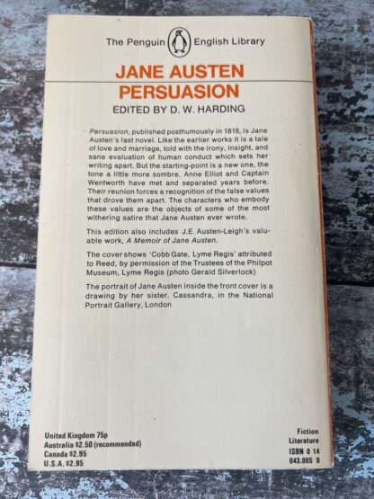 An image of a book by Jane Austen - Persuasion
