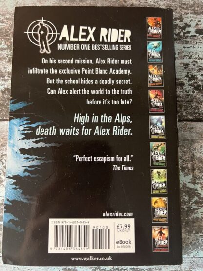 An image of a book by Anthony Horowitz - Alex Rider Point Blanc