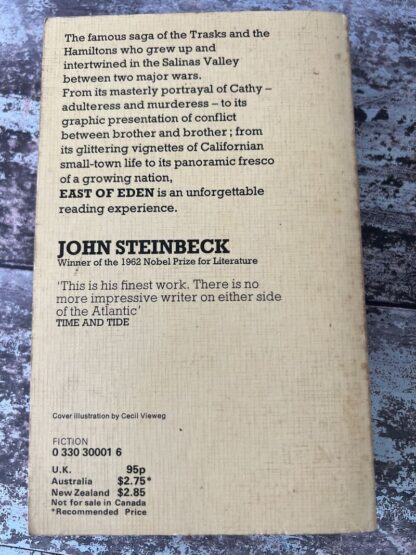 An image of a book by John Steinbeck - East of Eden
