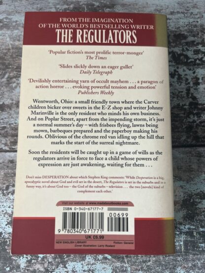 An image of a book by Stephen King - The Regulators