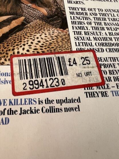 An image of a book by Jackie Collins - The Love Killers