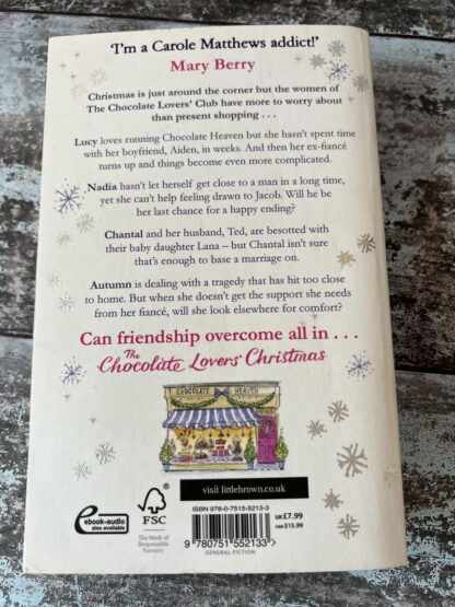 An image of a book by Carole Matthews - The Chocolate Lover's Christmas