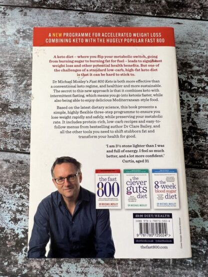 An image of a book by Dr Michael Mosley - The Fast 800 Keto