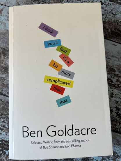 An image of a book by Bern Goldacre - I think you'll find it's a bit more complicated.