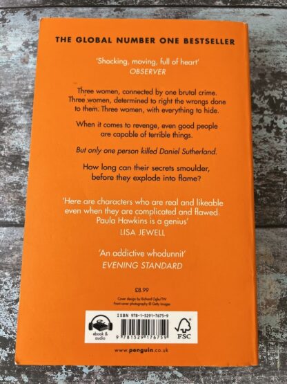 An image of a book by Paula Hawkins - A Slow Fire Burning