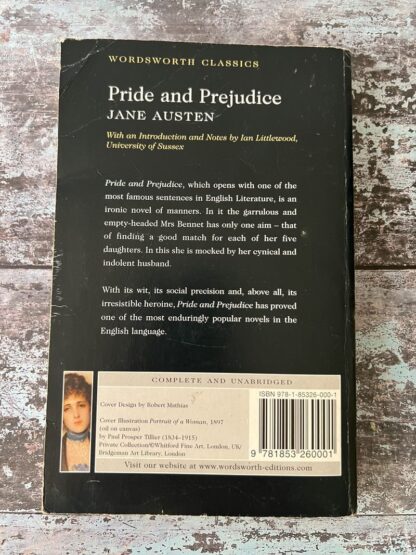 An image of a book by Jane Austen - Pride and Prejudice