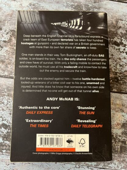 An image of a book by Andy McNab - Red Notice