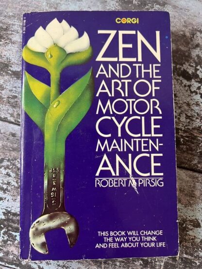 An image of a book by Robert M Pirsig - Zen and the Art of Motorcycle Maintenance