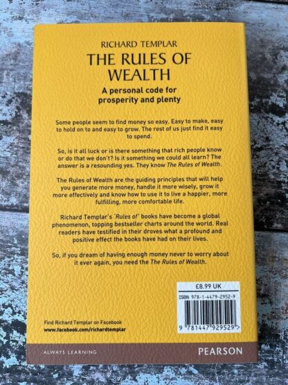 An image of a book by Richard Templar - The Rules of Wealth