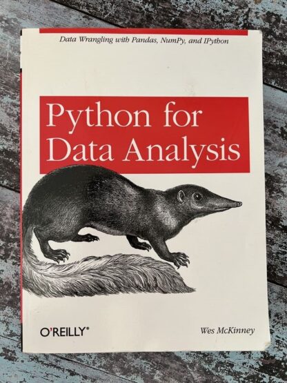 An image of the book by Wes McKinney - Python for Data Analysis