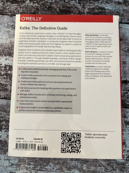 An image of the book by Neha Narked, Gwen Shapiro and Todd Palino - Kafka The Definitive Guide