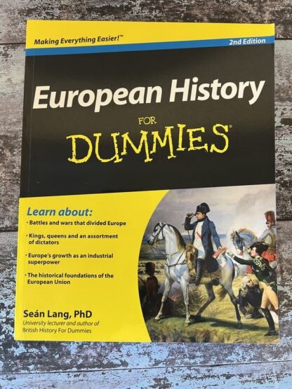 An image of a book by Seán Lang - European History for Dummies