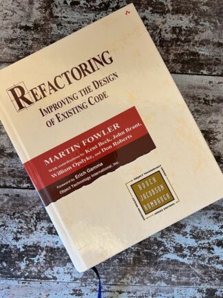 An image of a book by Martin Fowler - Refactoring