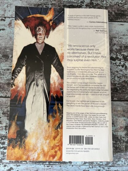 An image of the book by Mike Carey - Lucifer