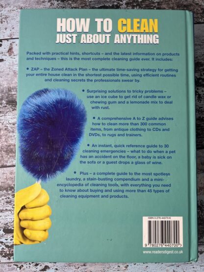 An image of the book How to clean just about anything