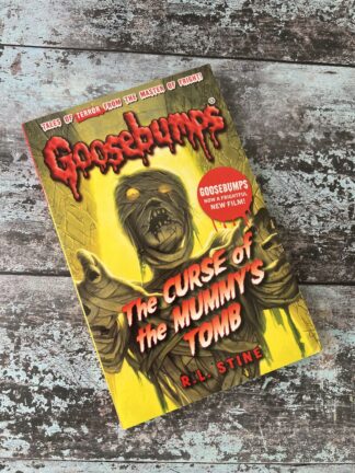 An image of the book Goosebumps. The Curse of the Mummy's Tomb by RL Stine