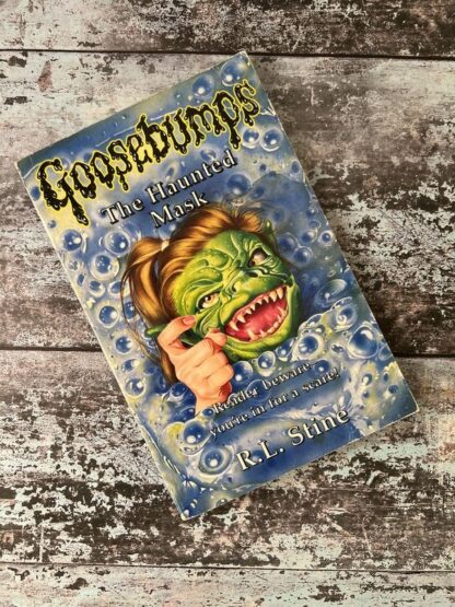 An image of the book Goosebumps. The Haunted Mask by RL Stine