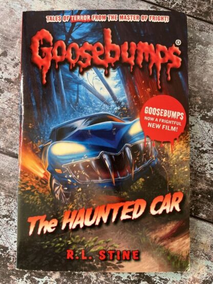 An image of the book Goosebumps. The Haunted Car by RL Stine