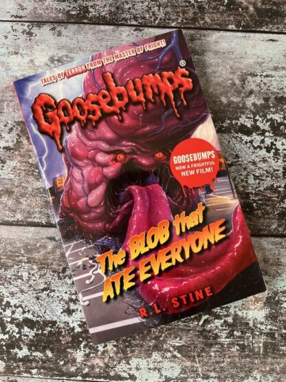 An image of the book Goosebumps. The Blob that ate Everyone by RL Stine