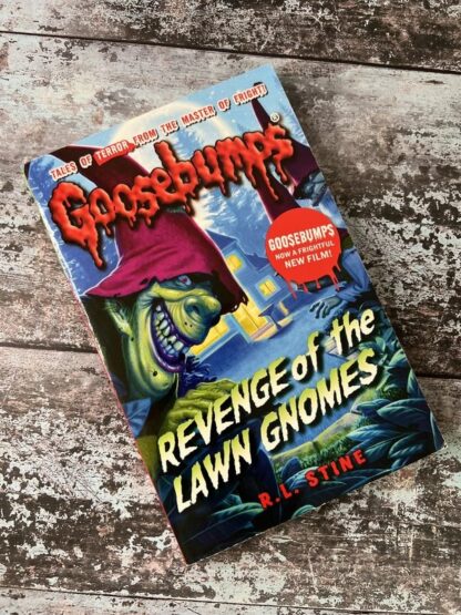 An image of the book Goosebumps. Revenge of the Lawn Gnomes by RL Stine