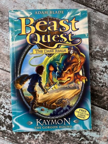 An image of the book Beast Quest, The Dark Realm. Kaymon The Gorgon Hound by Adam Blade