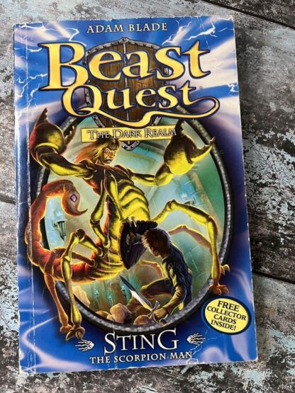 An image of the book Beast Quest, The Dark Realm. Sting the Scorpion Man by Adam Blade