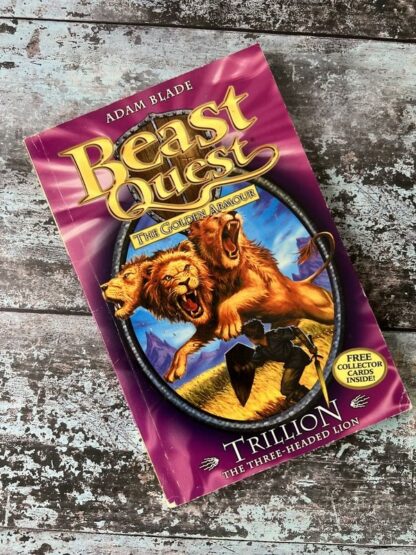 An image of the book Beast Quest, The Golden Armour. Trillion the Three-Headed Lion by Adam Blade