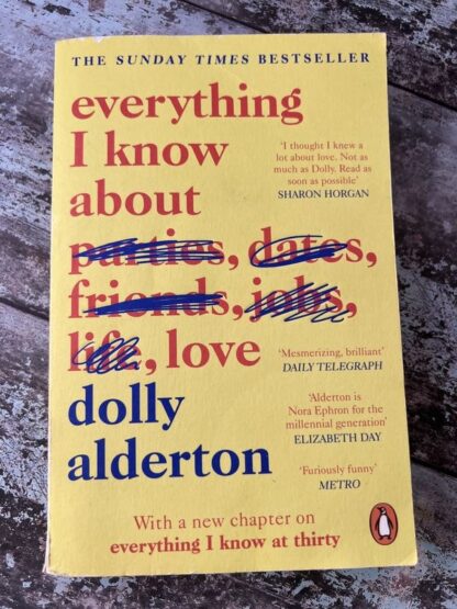 An image of the book Everything I know about love by Dolly Alderton