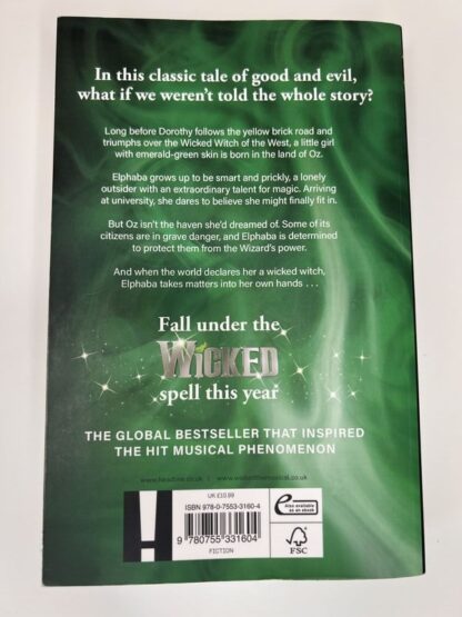 An image of the book Wicked by Gregory Maguire