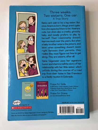 An image of the book Sisters by Raina Telgemeier