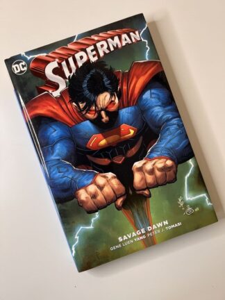 An image of the book Superman: Savage Dawn by Gene Luen Yang and Peter J Tomasi