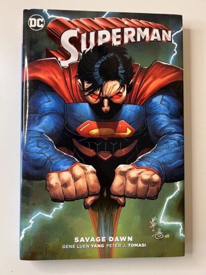 An image of the book Superman: Savage Dawn by Gene Luen Yang and Peter J Tomasi