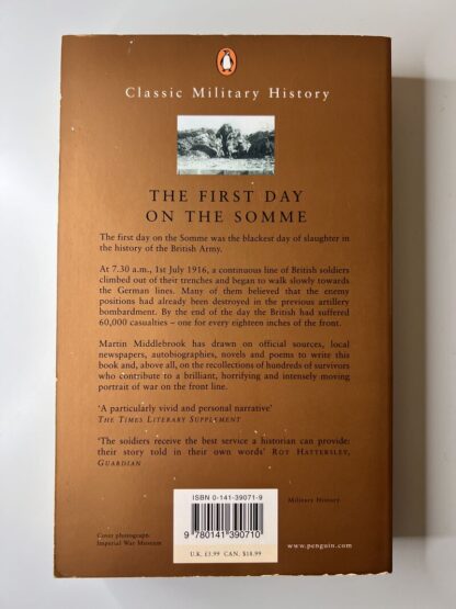 An image of the book The First Day of the Somme by Martin Middlebrook